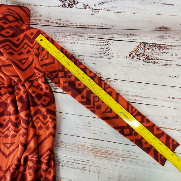 Anthropologie Boho Tribal Aztex Sweater S Waterfall Southwestern Drape Cardigan - Picture 11 of 11